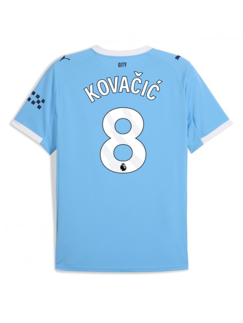 Muži Futbalové oblečenie Manchester City Mateo Kovacic #8 2025-26 Krátky Rukáv - Domáci Muži Futbalové oblečenie Manchester City Mateo Kovacic #8 2025-26 Krátky Rukáv - Domáci